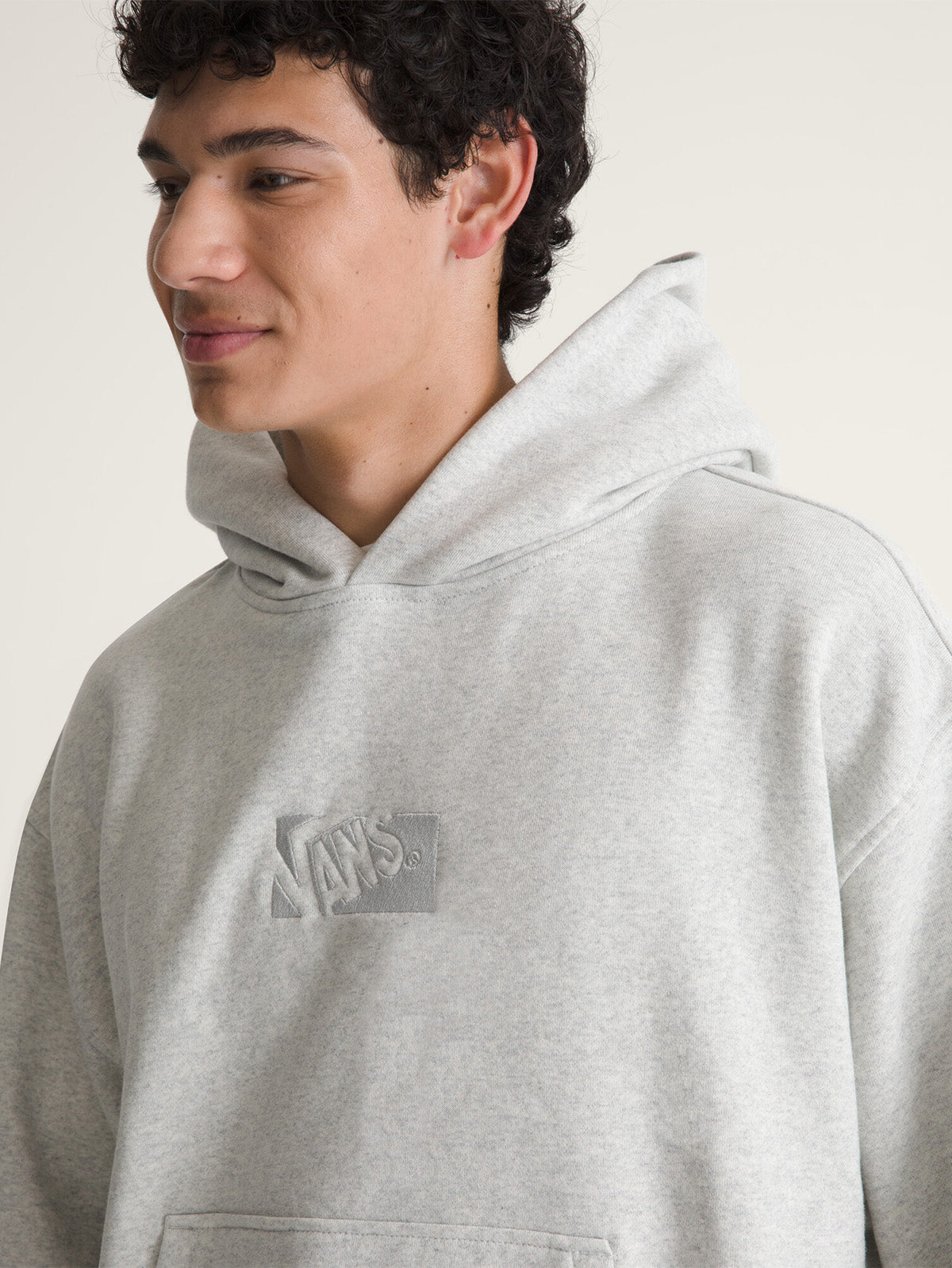 Poleron Hombre Pullover Gris Vans