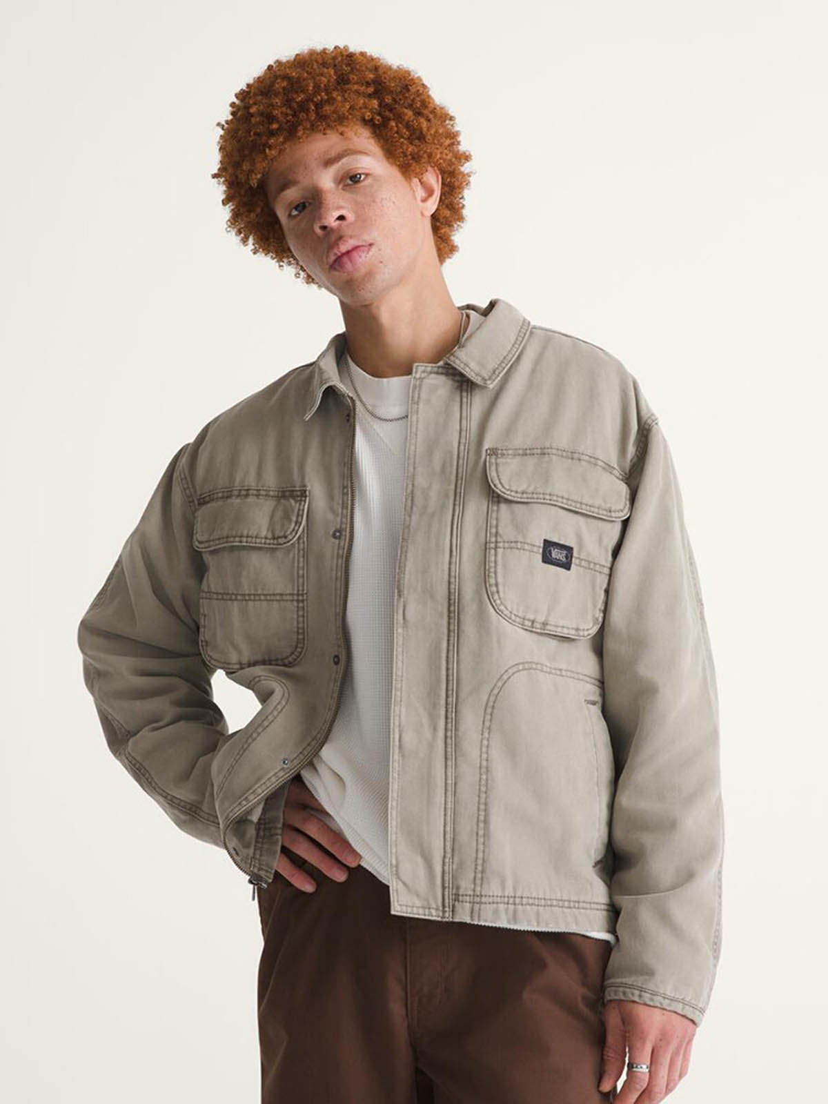 Chaqueta Hombre Umber Pigment Canvas Metalizado Vans