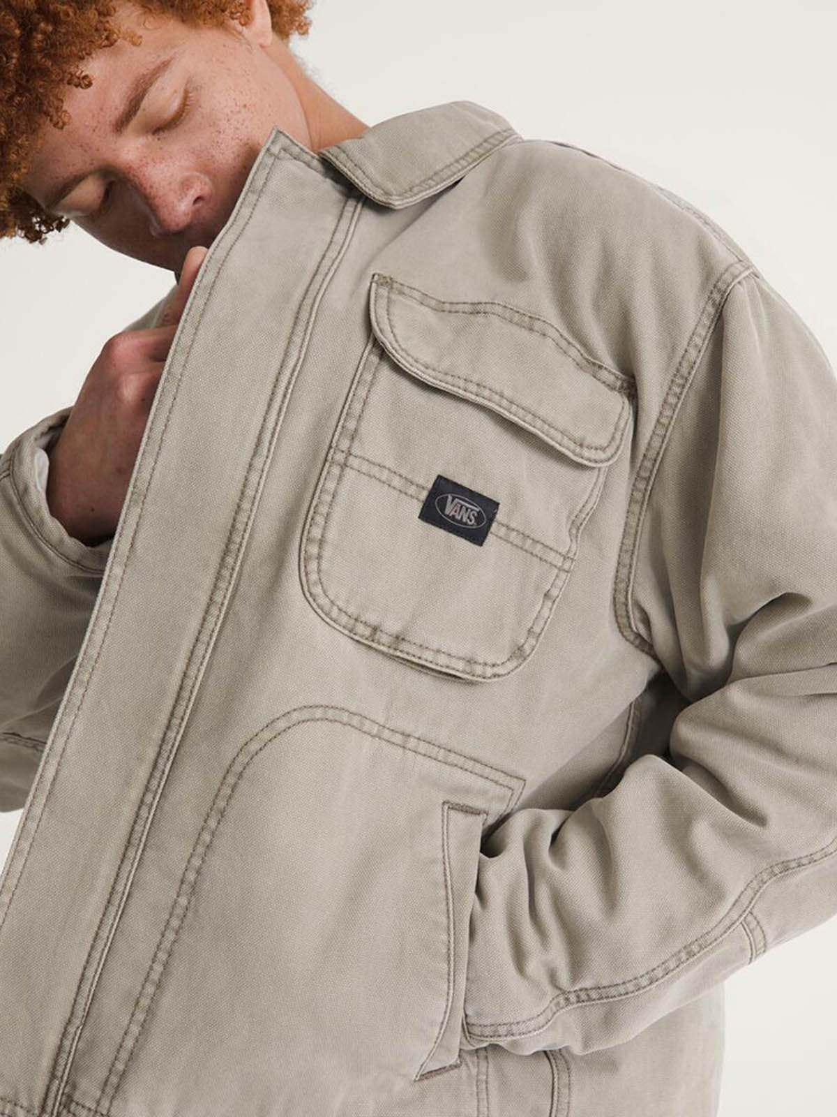 Chaqueta Hombre Umber Pigment Canvas Metalizado Vans