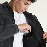 Chaqueta Hombre Umber Pigment Canvas Negro Vans