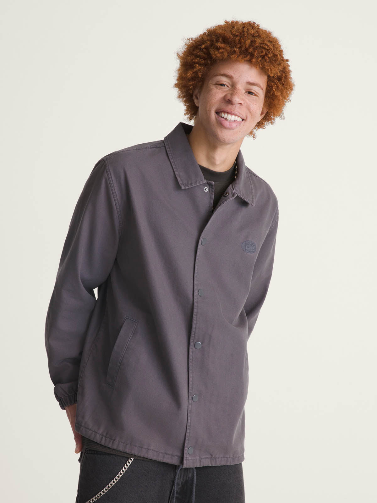 Chaqueta Hombre Torrey Pigment Canva Gris Vans