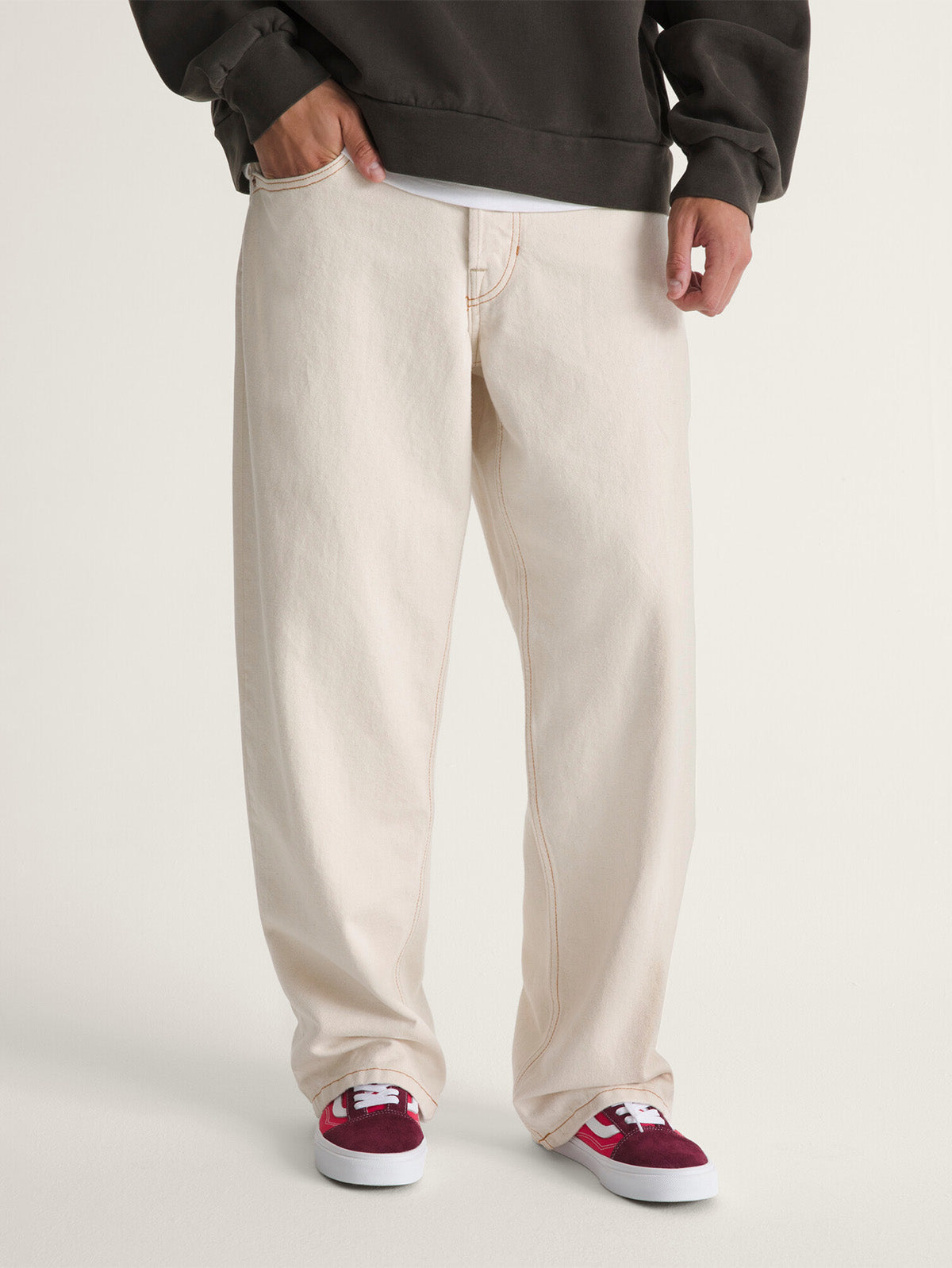 Pantalon Hombre Check-5 Loose Denim  Beige/Crudo Vans