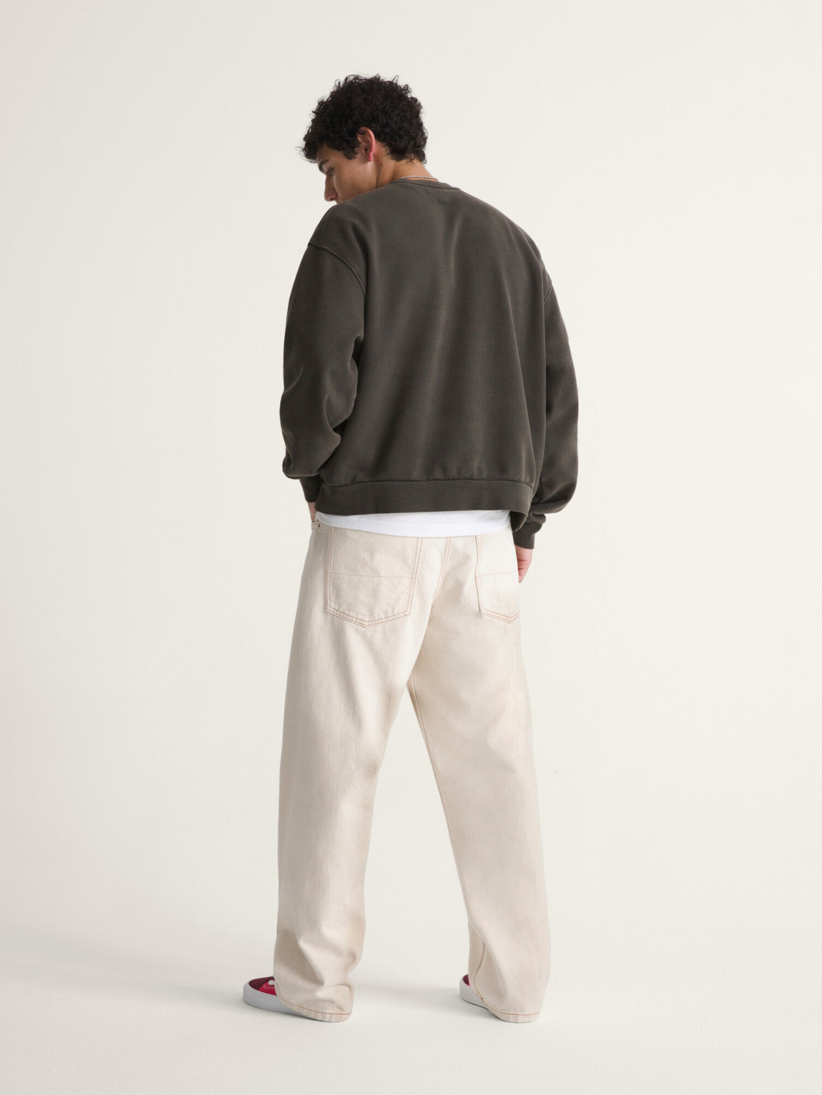 Pantalon Hombre Check-5 Loose Denim  Beige/Crudo Vans