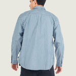 Camisa M/L Hombre Dobby Stripe Ls Shir Gris Vans