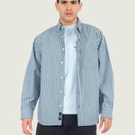 Camisa M/L Hombre Dobby Stripe Ls Shir Gris Vans