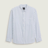 Camisa M/L Hombre Dobby Stripe Ls Shir Blanco Vans