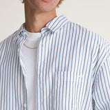 Camisa M/L Hombre Dobby Stripe Ls Shir Blanco Vans
