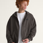 Poleron Hombre Full Zip Hoodie Negro Vans