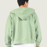 Poleron Hombre Full Zip Hoodie Verde Vans