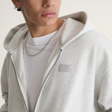 Poleron Hombre Full Zip Hoodie Gris Vans
