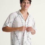 Camisa M/C Hombre Van Doren Printed Ca Blanco Vans