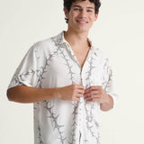 Camisa M/C Hombre Van Doren Printed Ca Blanco Vans