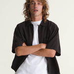 Camisa M/C Hombre Van Doren Tencel Che Negro Vans