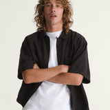 Camisa M/C Hombre Van Doren Tencel Che Negro Vans