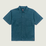 Camisa M/C Hombre Larkspur Solid Workw Gris Vans
