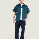 Camisa M/C Hombre Larkspur Solid Workw Gris Vans