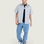 Camisa M/C Hombre Larkspur Solid Workw Gris Vans