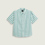 Camisa M/C Hombre Lawson Stripe Shi Blanco Vans