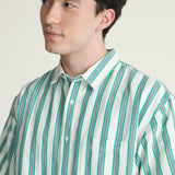 Camisa M/C Hombre Lawson Stripe Shi Blanco Vans