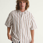 Camisa M/C Hombre Lawson Stripe Shi Blanco Vans