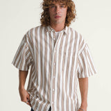 Camisa M/C Hombre Lawson Stripe Shi Blanco Vans