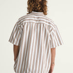 Camisa M/C Hombre Lawson Stripe Shi Blanco Vans