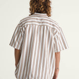 Camisa M/C Hombre Lawson Stripe Shi Blanco Vans