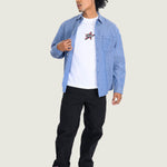 Camisa M/L Hombre Lawson Solid Oxford Azul Vans