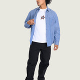 Camisa M/L Hombre Lawson Solid Oxford Azul Vans