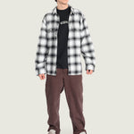 Camisa M/L Hombre Lawson Plaid Flannel Blanco Vans