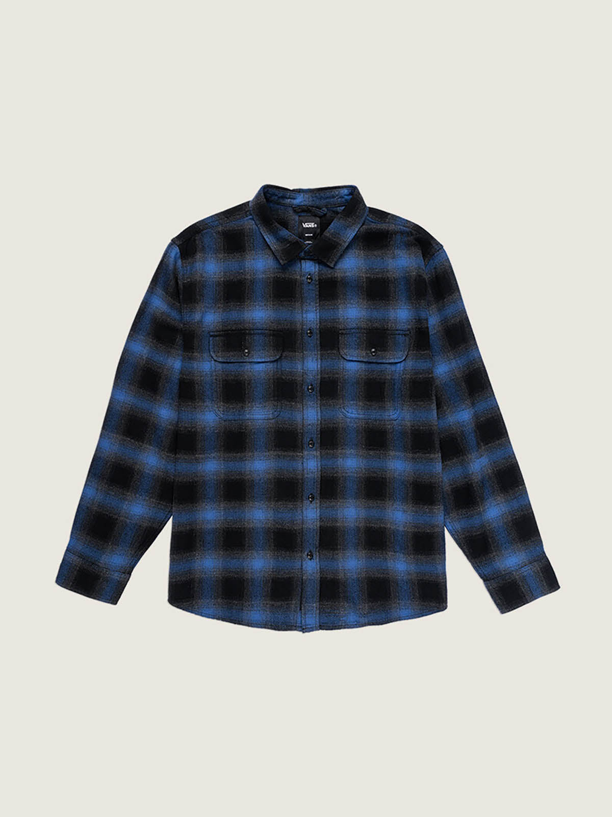 Camisa M/L Hombre Lawson Plaid Flannel Negro Vans