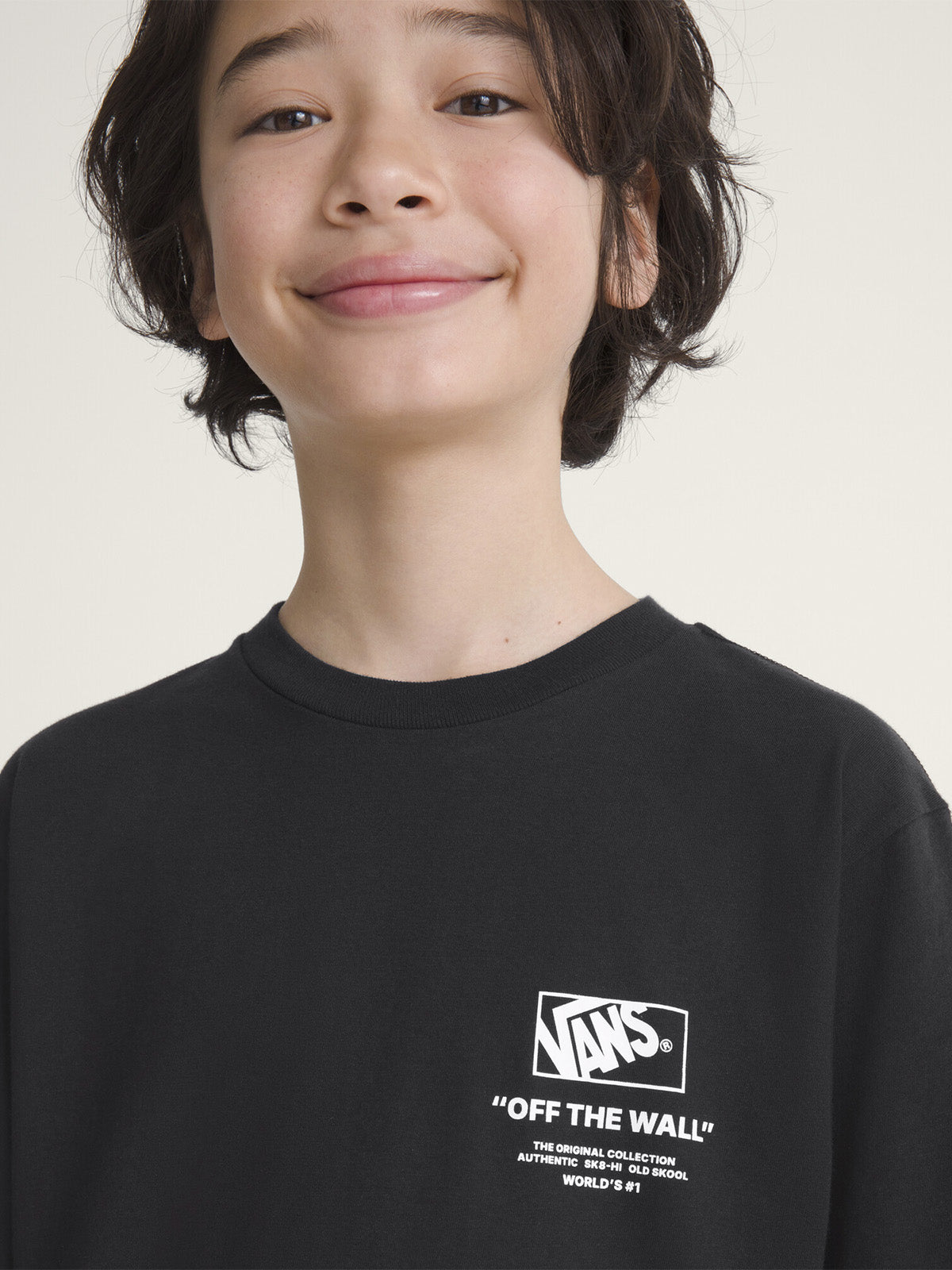 Polera M/C Niño Stacked Hi  Negro