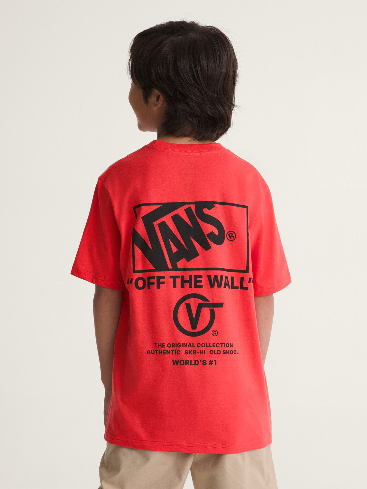 Polera M/C Nino Stacked Hi Beige/Crudo Vans