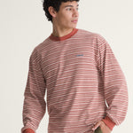 Sweater Hombre Wesley Stripe Ls Kni Naranjo Vans
