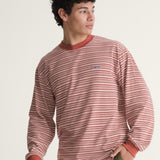 Sweater Hombre Wesley Stripe Ls Kni Naranjo Vans