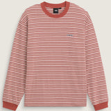 Sweater Hombre Wesley Stripe Ls Kni Naranjo Vans