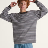 Sweater Hombre Wesley Stripe Ls Kni Negro Vans