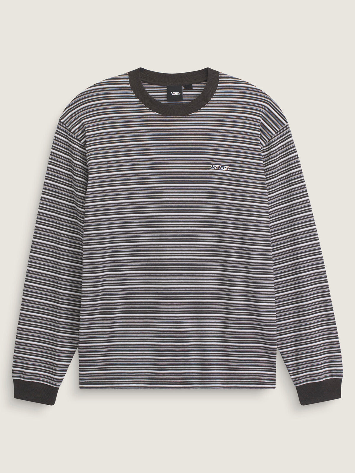 Sweater Hombre Wesley Stripe Ls Kni Negro Vans