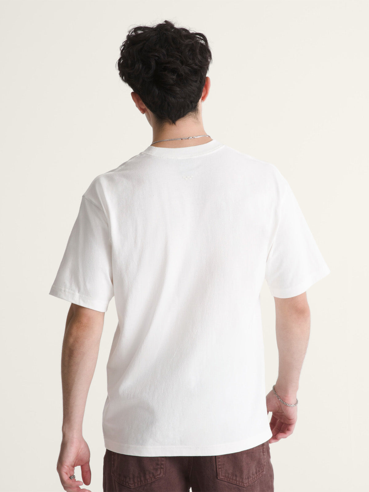 Polera M/C Hombre Loose Fit Tshirt Blanco Vans