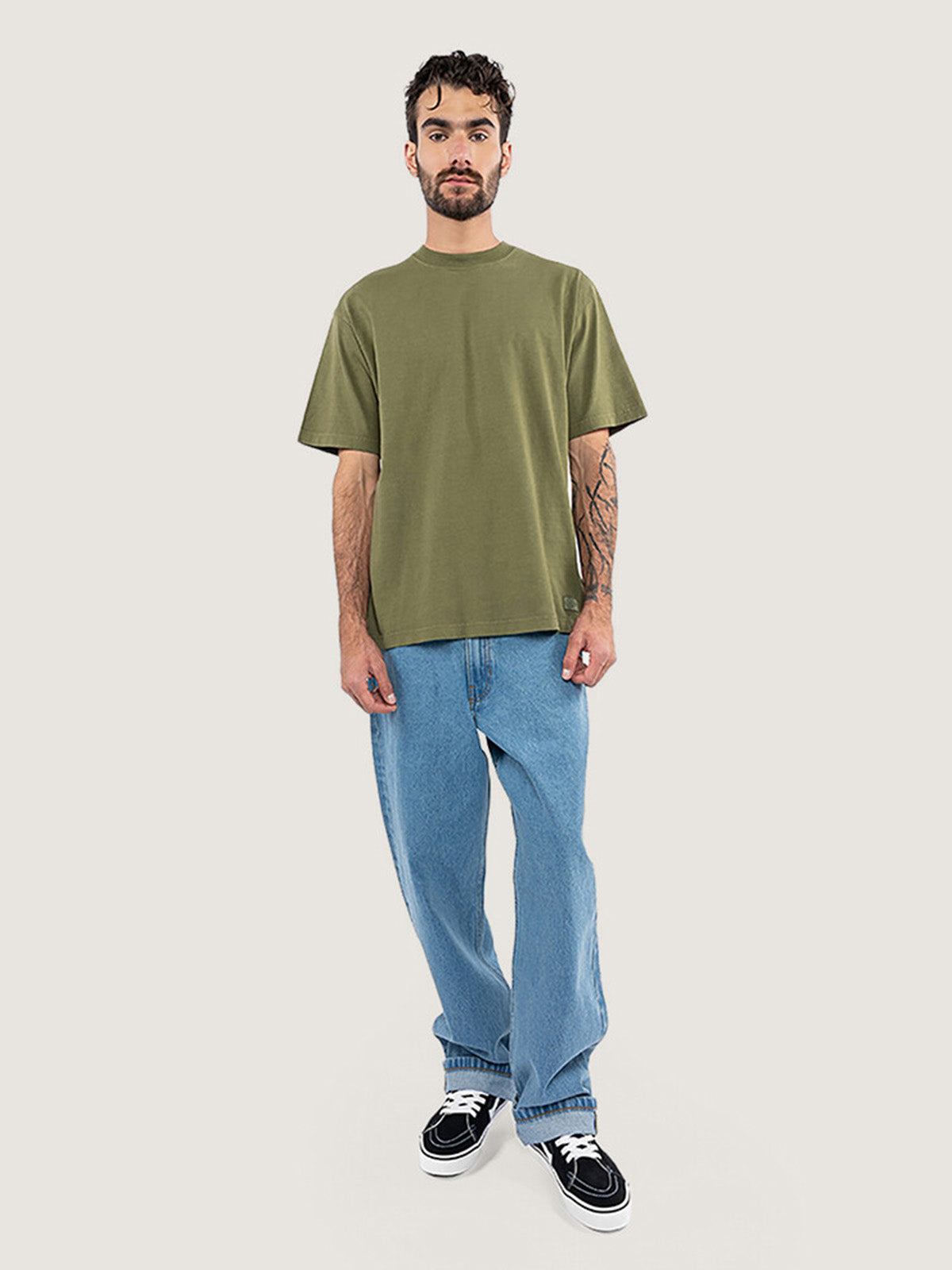 Polera M/C Hombre Premium Verde Vans