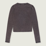 Sweater Mujer Teri Waffle Long Sle Negro Vans