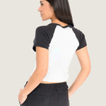 Polera M/C Mujer Clare Baby Blanco Vans