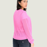 Sweater Mujer Dolly Sheer Cardigan Rosado Vans