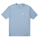 Polera Vans New Left Chest azul claro con logo blanco al pecho