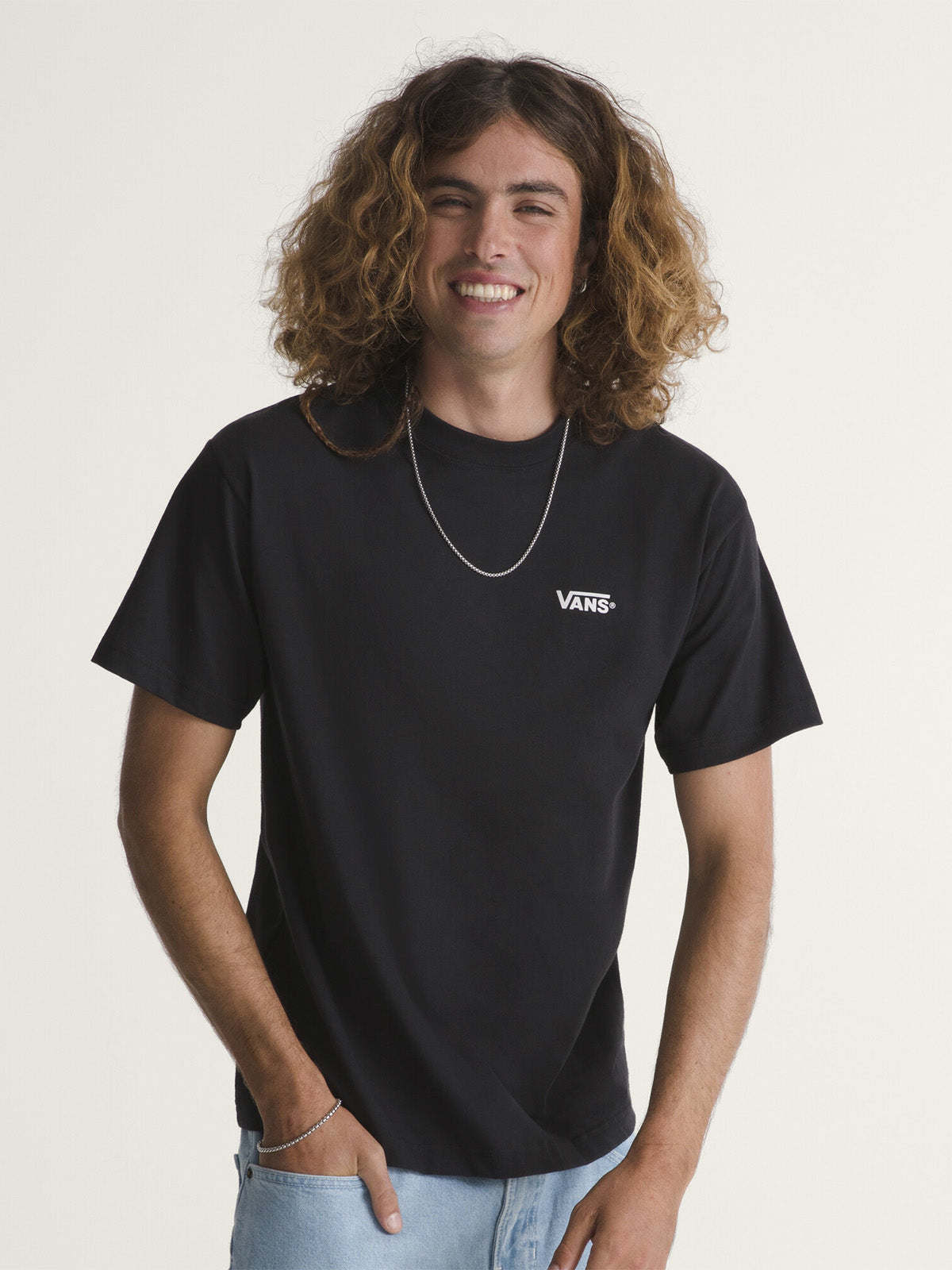 Polera M/C Hombre New Left Chest Negro