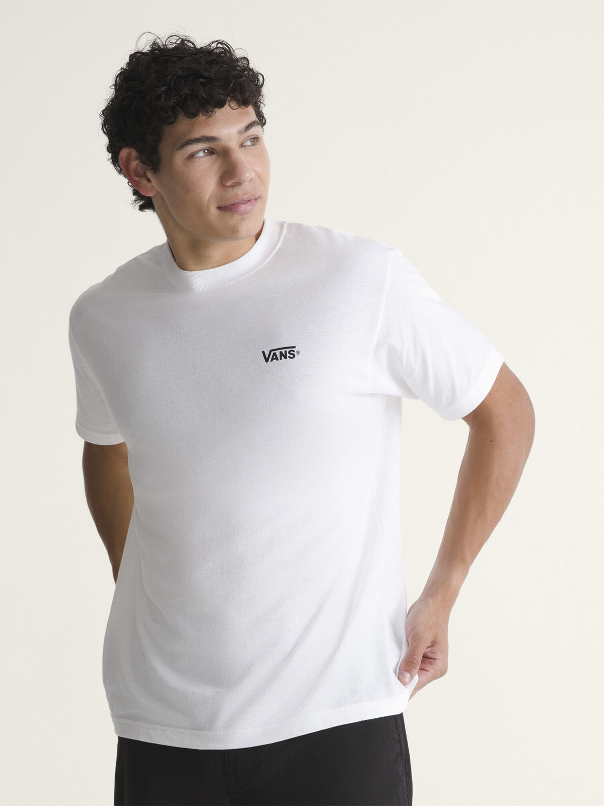 Polera M/C Hombre New Left Chest Blanco