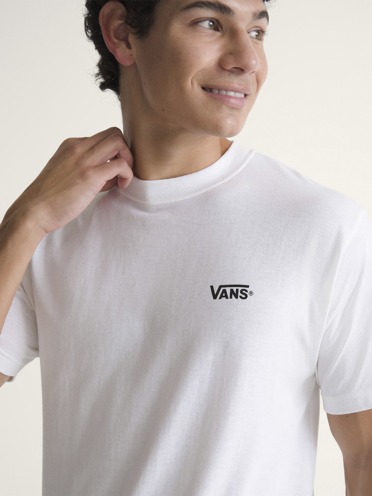 Polera M/C Hombre New Left Chest Blanco