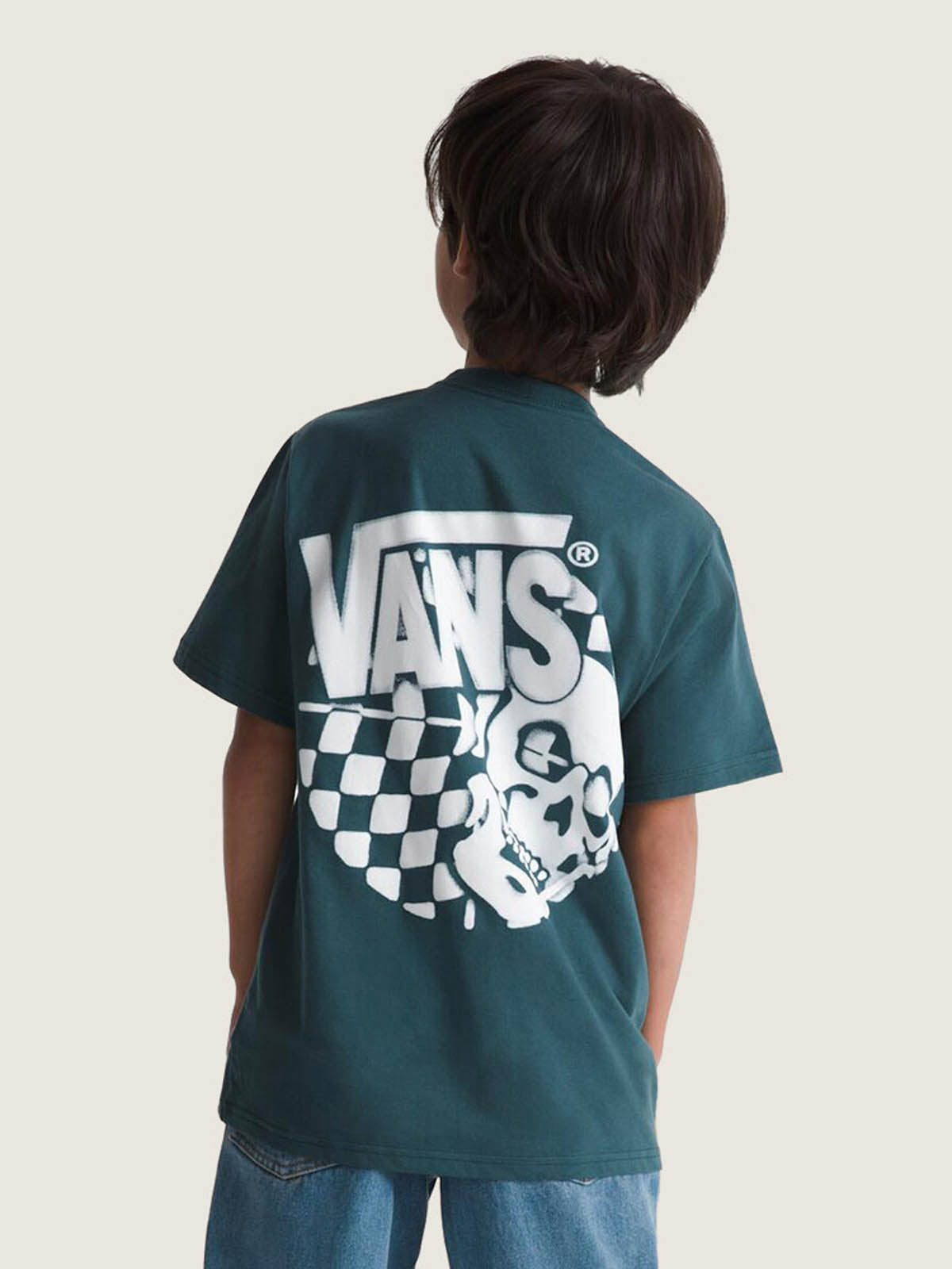 Polera M/C Nino Representative Gris Vans