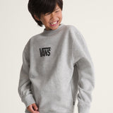 Poleron Nino Stretch Logo Crew Gris Vans