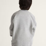 Poleron Nino Stretch Logo Crew Gris Vans